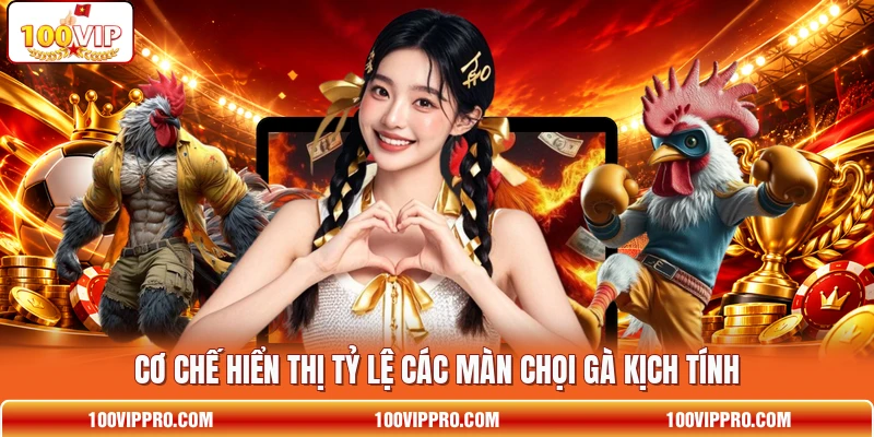 Cơ chế hiển thị tỷ lệ các màn chọi gà kịch tính
