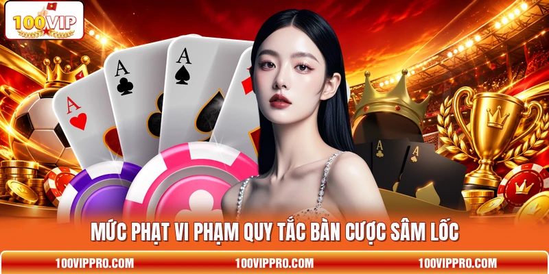 Mức phạt vi phạm quy tắc bàn cược Sâm Lốc