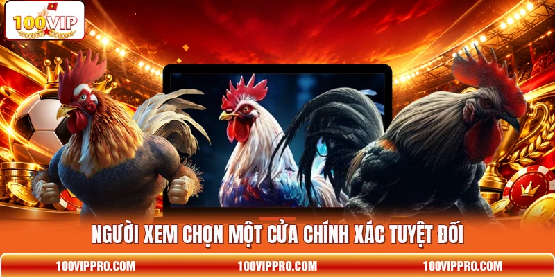 Người xem chọn một cửa chính xác tuyệt đối
